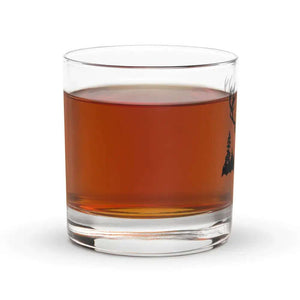 10.5 oz Deer Hunter Whiskey Glass, Bourbon Glass.