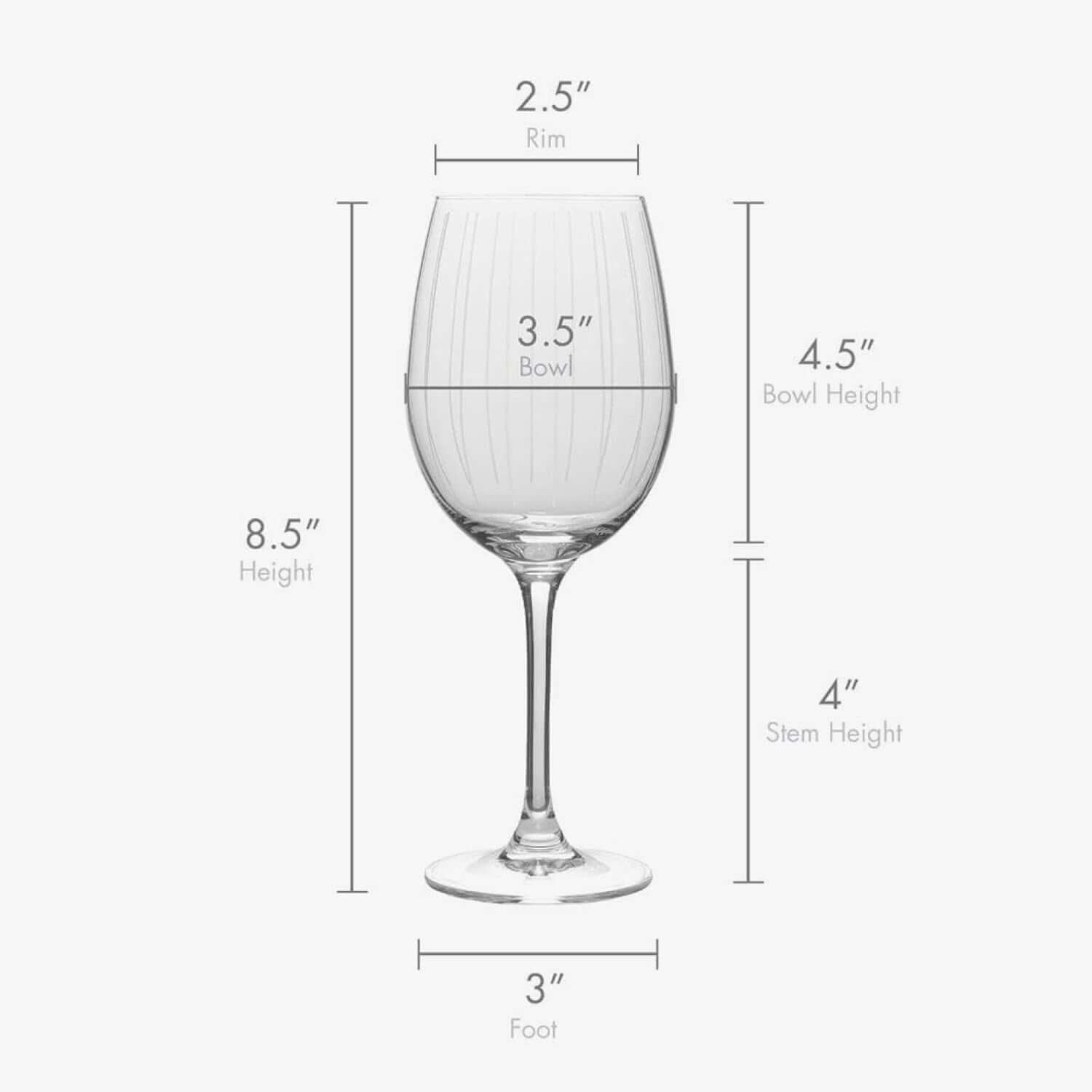 Cheers White Wine Glasses, Set of 4, 16-ounce Wine Glasses