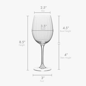Cheers White Wine Glasses, Set of 4, 16-ounce Wine Glasses
