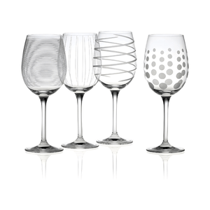 Cheers White Wine Glasses, Set of 4, 16-ounce Wine Glasses