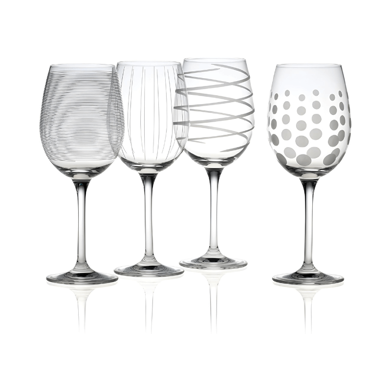 Cheers White Wine Glasses, Set of 4, 16-ounce Wine Glasses
