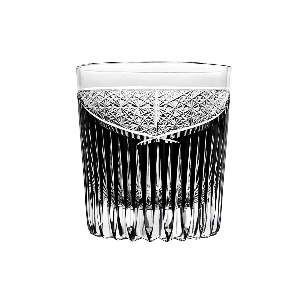 Yugen Vertical Carved Whiskey Glass 9 Oz