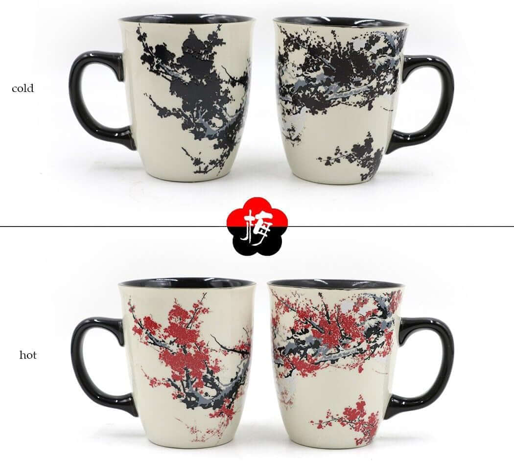 Color Changing Heat Sensitive Magic Funny Art Large Coffee Porcelain Mugs 16oz