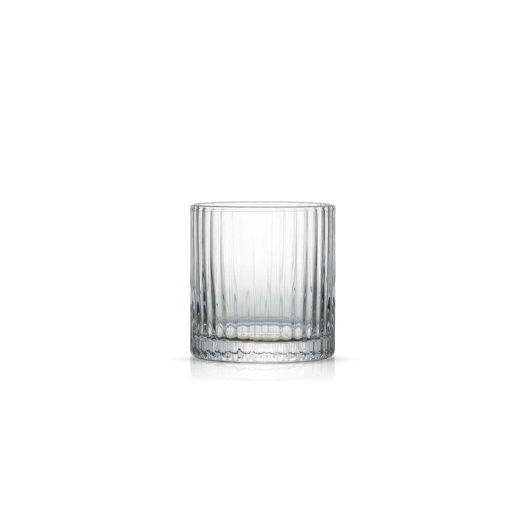 Elle Fluted Double Old Fashion Whiskey Glass - 10 oz. - (Set of 2)
