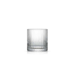 Elle Fluted Double Old Fashion Whiskey Glass - 10 oz. - (Set of 2)
