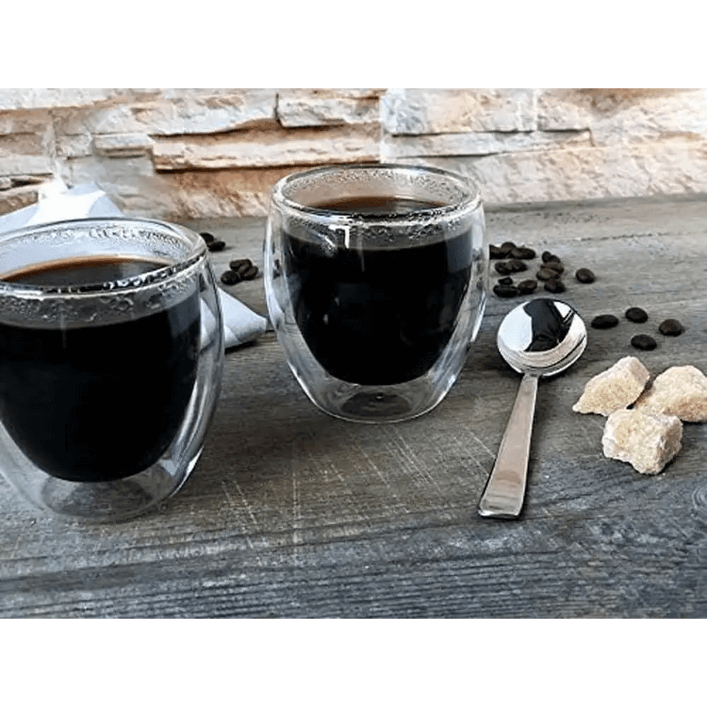 Double Wall Espresso Glasses 3.5 OZ, 6X.