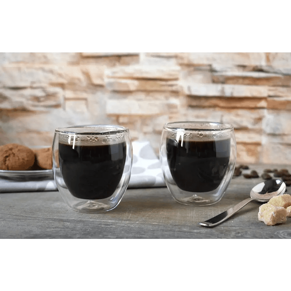 Double Wall Espresso Glasses 3.5 OZ, 6X.