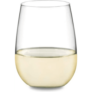 Stemless 12-Piece Wine Glass Party Set, 16.75 Oz, 17 Oz.