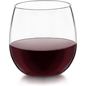 Stemless 12-Piece Wine Glass Party Set, 16.75 Oz, 17 Oz.