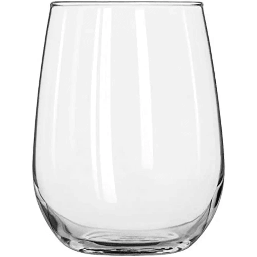 Stemless 12-Piece Wine Glass Party Set, 16.75 Oz, 17 Oz.