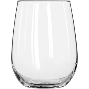 Stemless 12-Piece Wine Glass Party Set, 16.75 Oz, 17 Oz.