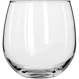 Stemless 12-Piece Wine Glass Party Set, 16.75 Oz, 17 Oz.