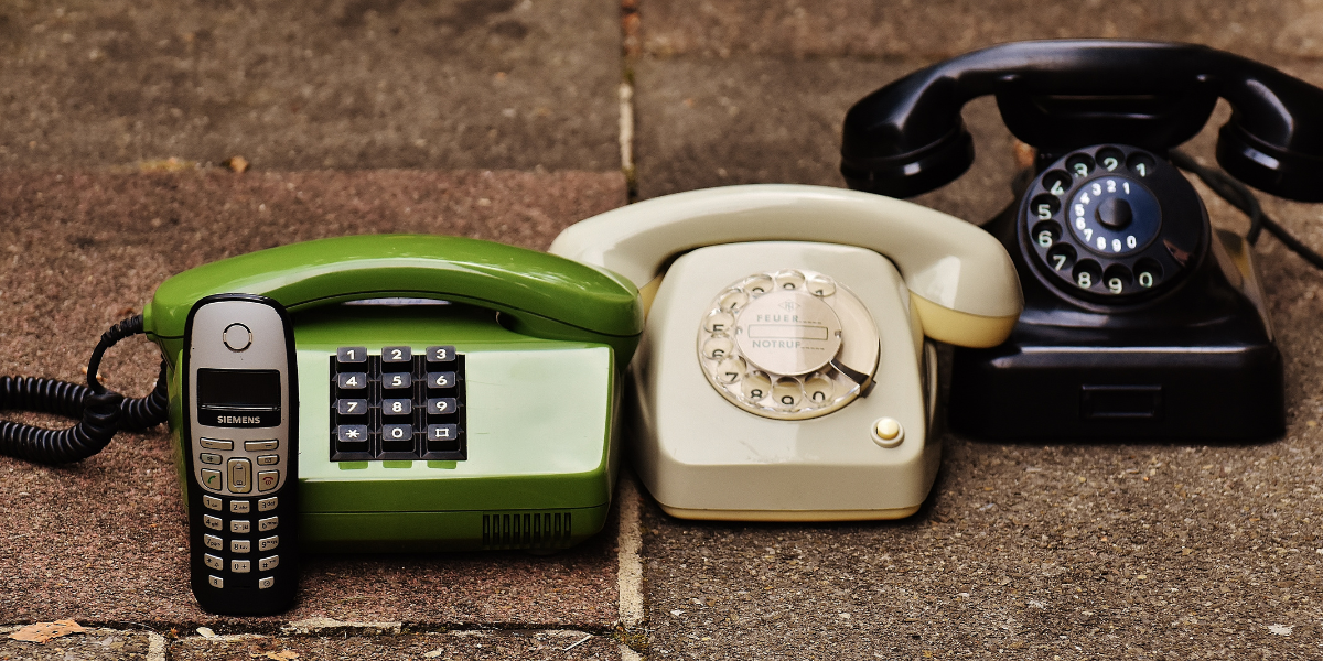 Image of various types of phones