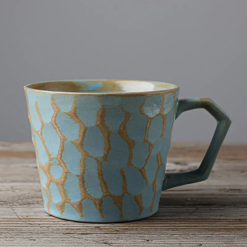 12 Oz Amalfi Glazed Artisan Coffee Mugs - Macchiaco