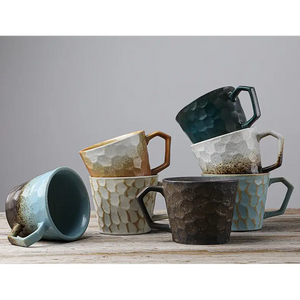 12 Oz Amalfi Glazed Artisan Coffee Mugs - Macchiaco