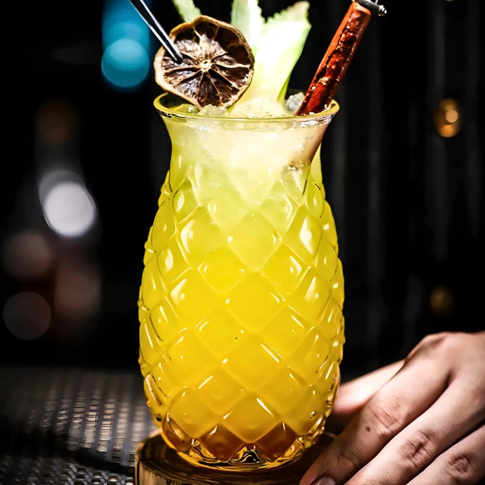 16 Oz - Tropical Pineapple Cocktail Glass - Macchiaco