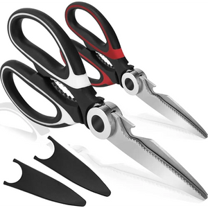 2 Pack Kitchen Shears Heavy Duty Kitchen Scissors Chicken Fish Meat Cutting Tool