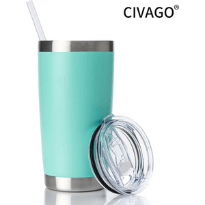 20oz Tumbler with Lid and Straw (Mint, 1 Pack)