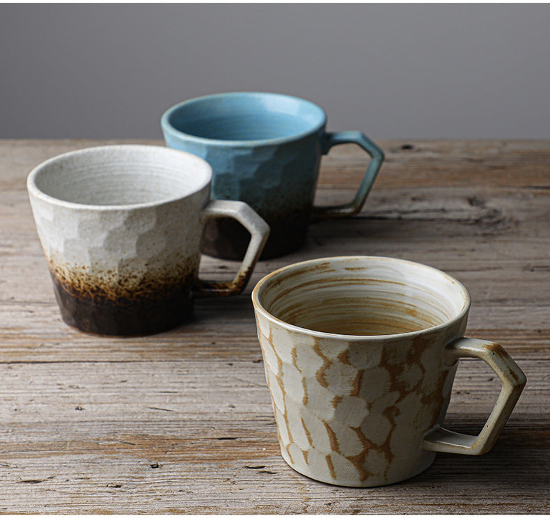 12 Oz Amalfi Glazed Artisan Coffee Mugs