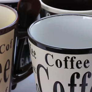 Bareggio 12 oz. Coffee Mugs (Set of 4)