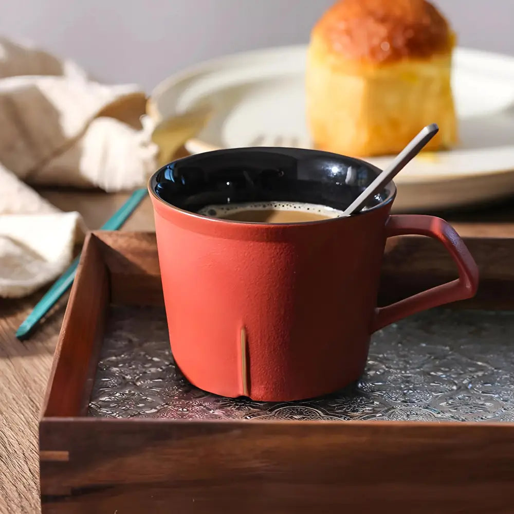 6 Oz Molière Porcelain Minimalist Coffee Mugs - Macchiaco