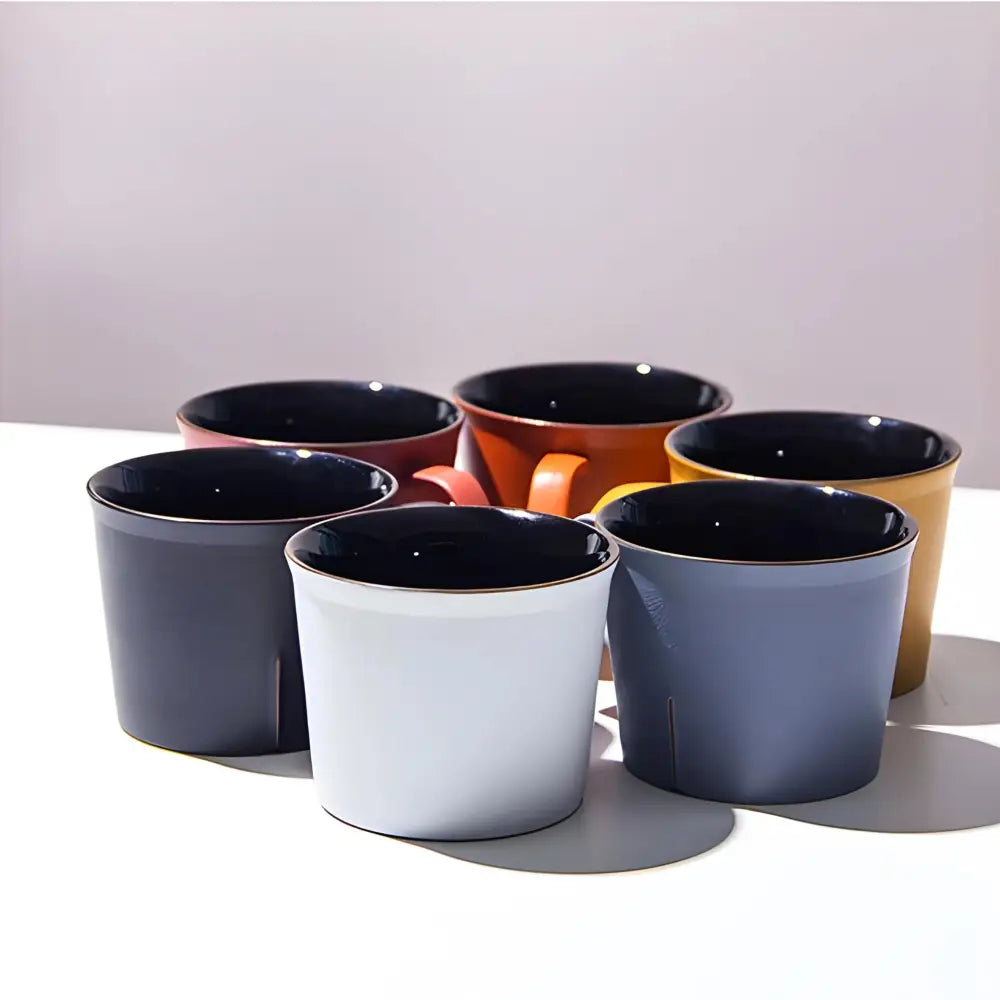 6 Oz Molière Porcelain Minimalist Coffee Mugs - Macchiaco