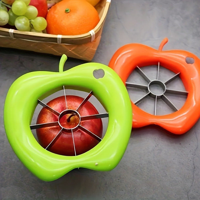 A Stainless Steel Apple Slicer With An Easy-to-hold Handle