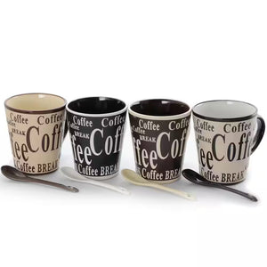 Bareggio 12 oz. Coffee Mugs (Set of 4)