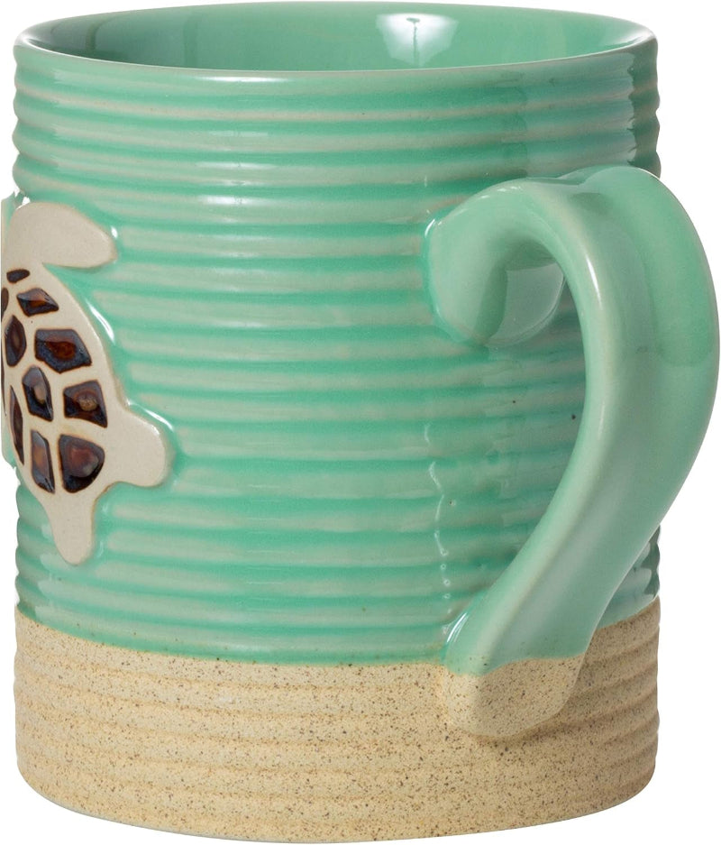 15oz Sandy Stoneware Pottery Mug (Turtle)