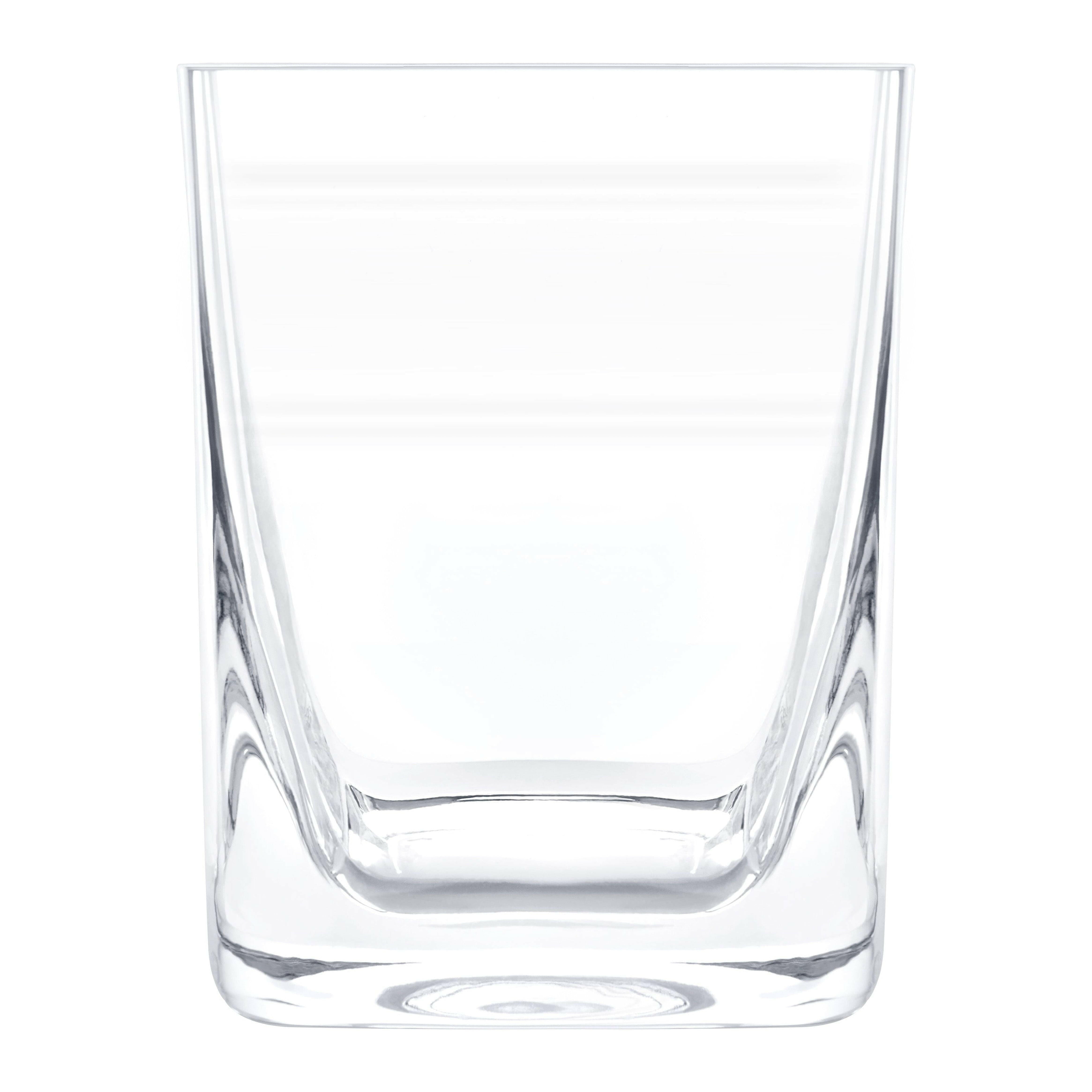 Premium Double Old Fashioned 9 oz Whiskey Glass with Cigar Holder