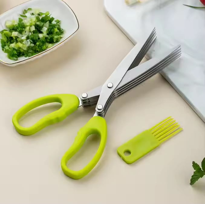 Stainless Steel Kitchen Scissors. The Blades Of The Kitchen Scissors Are Sharp And The Handles Are Comfortable.