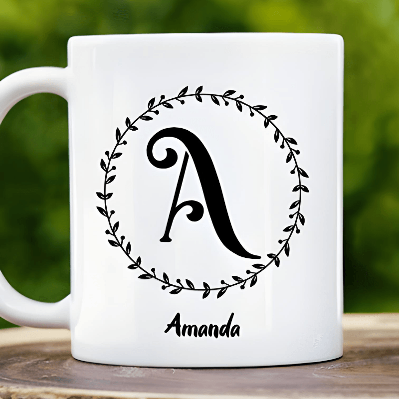 Custom Initials Mug, Personalized Custom Mug, 11oz, 15oz