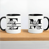 Design your mug, Custom ceramic color mug, color inside (11oz, 15oz).