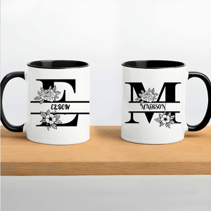 Design your mug, Custom ceramic color mug, color inside (11oz, 15oz).