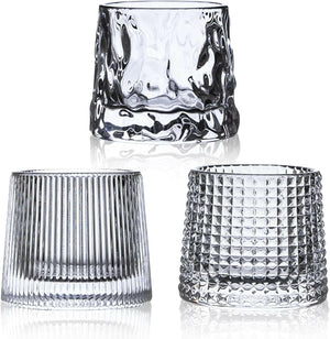 Crystal Whiskey Glasses Set -  Premium 5OZ Scotch Glasses, Set of 3