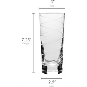 Cheers Highball Glass, 19.75 - Ounce, Set of 4 - Macchiaco