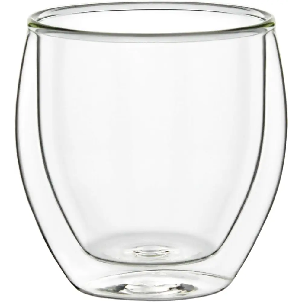 Double Wall Espresso Glasses 3.5 OZ, Insulated Glass Cups - 6X 3.5oz (100ml)