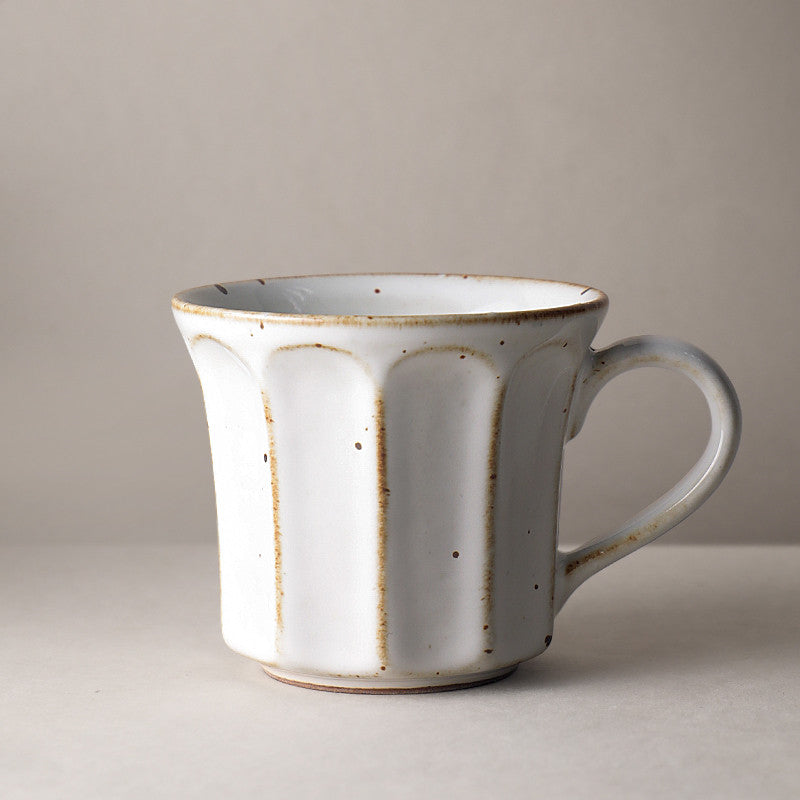 8 Oz Rustic Handmade Stoneware Coffee Mugs - Macchiaco