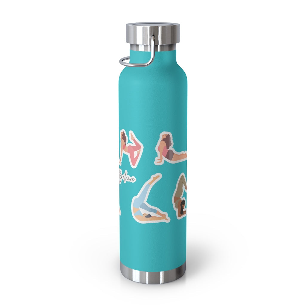 22 Oz Yoga Find Your Balance Insulated Travel Bottle - Macchiaco