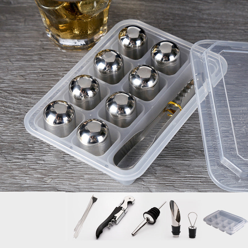 304 Stainless Steel Quick Whiskey Ice Cubes Set - Macchiaco