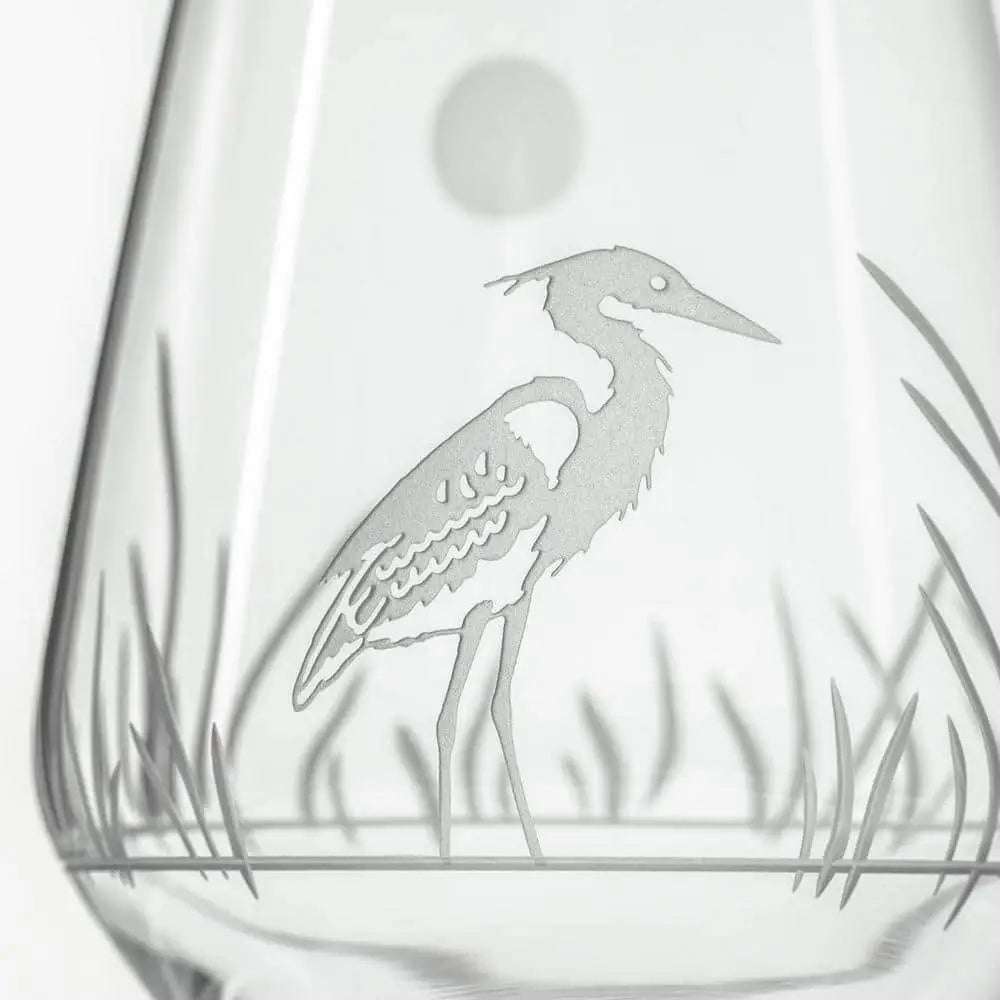 Heron 18 Oz. Stemless Wine Glass (Set of 4) - Macchiaco