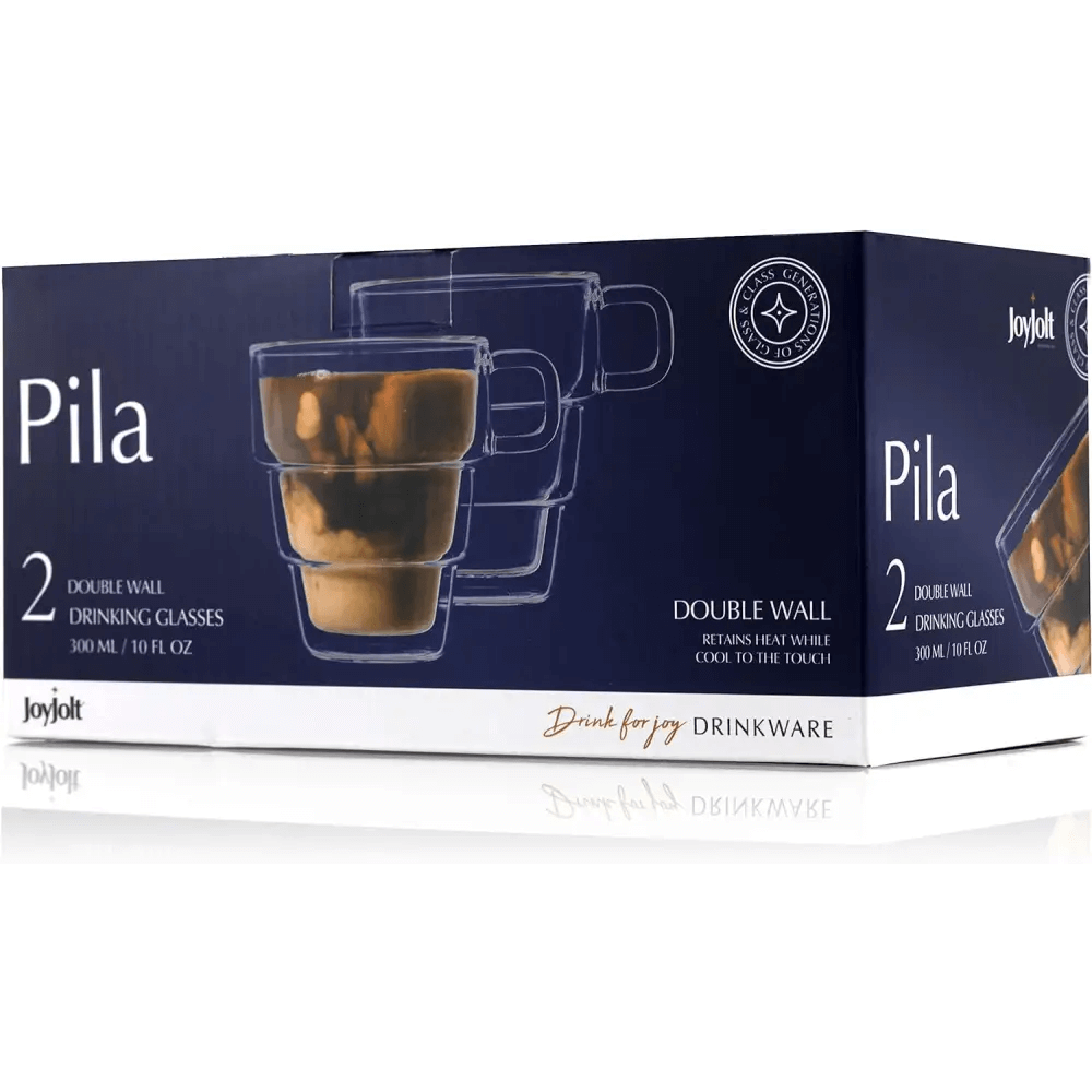 Pila Double Wall Insulated Coffee Mugs – 10 oz