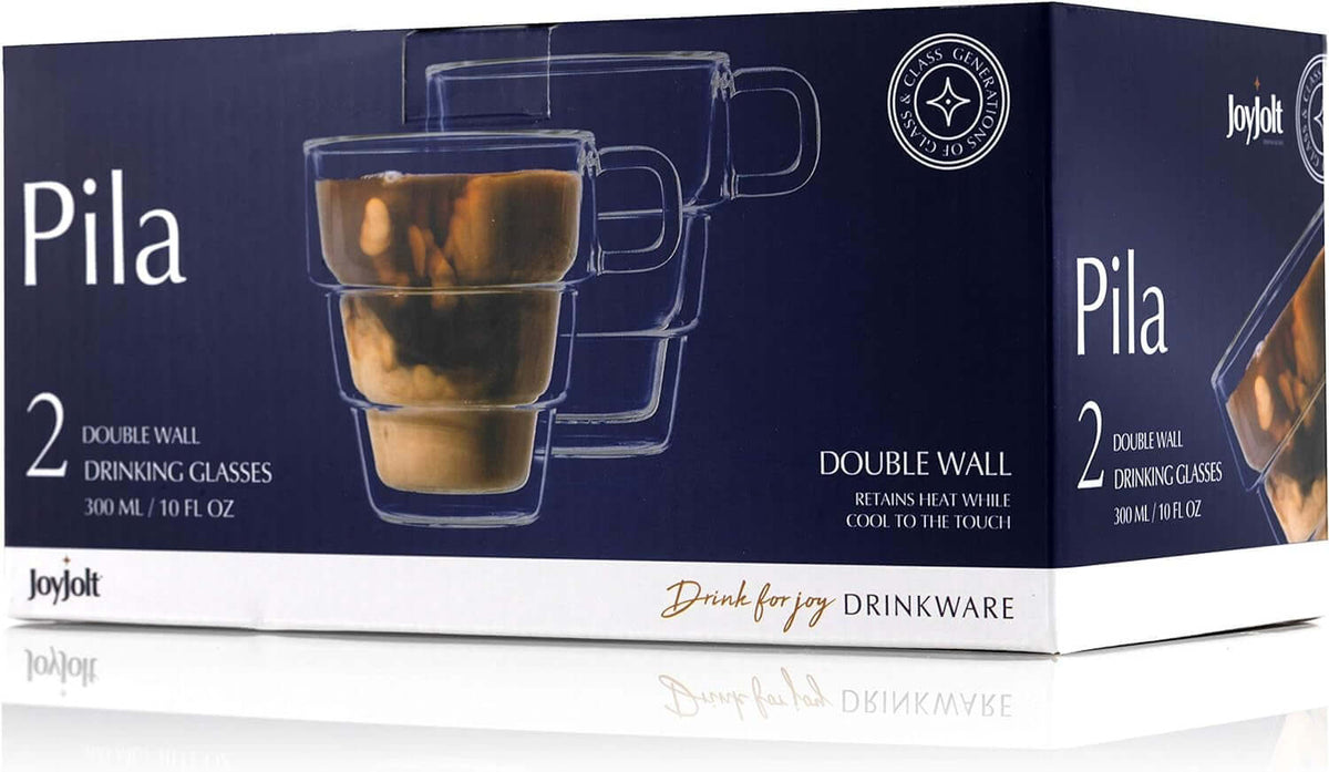 Pila Double Wall Insulated Coffee Mugs – 10 oz