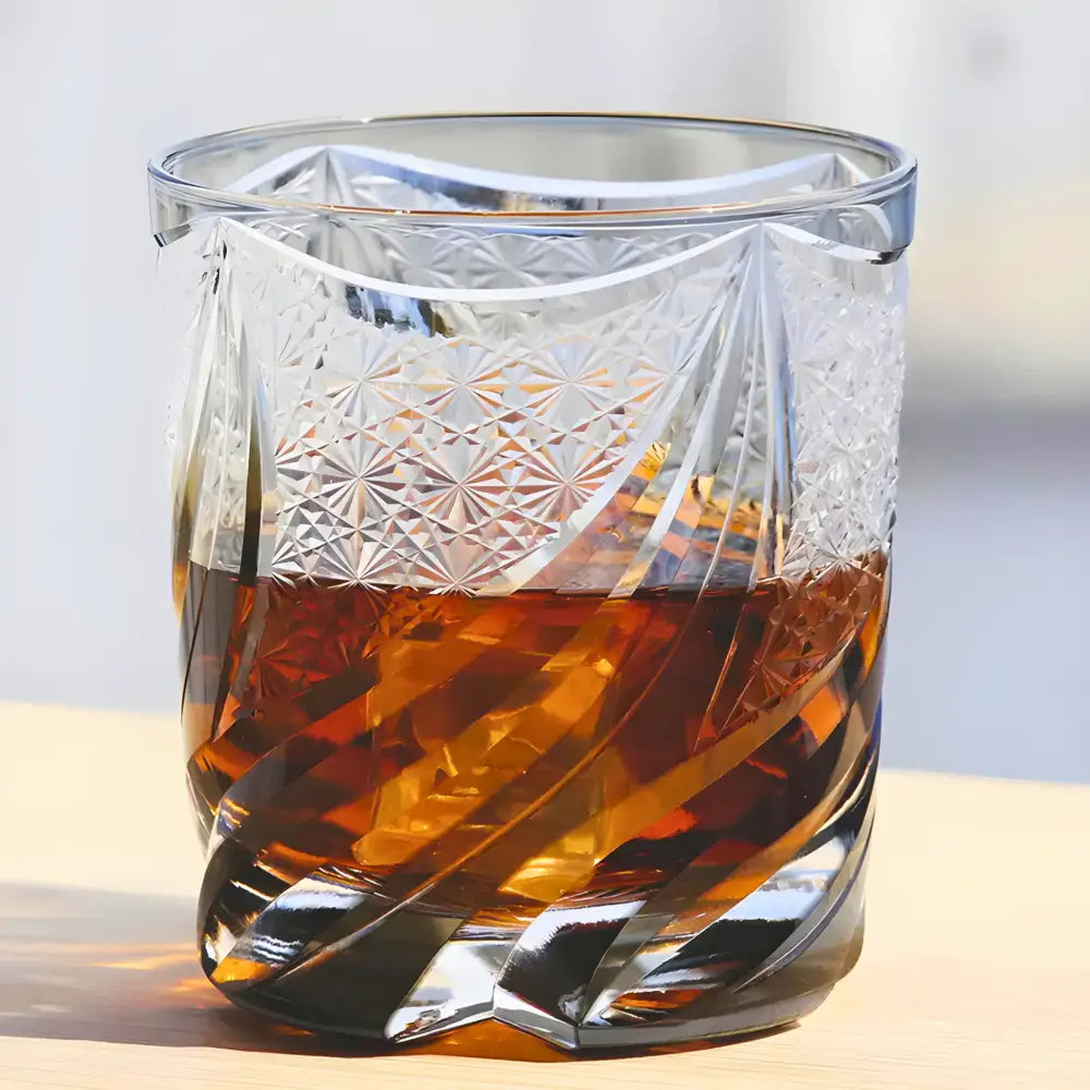 Spark Crystal Whiskey Glass 9 Oz - Gray - Whiskey Glass