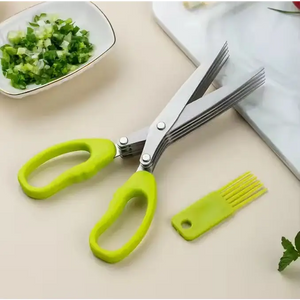 Stainless Steel Kitchen Scissors. The Blades Of The Kitchen Scissors Are Sharp And The Handles Are Comfortable.