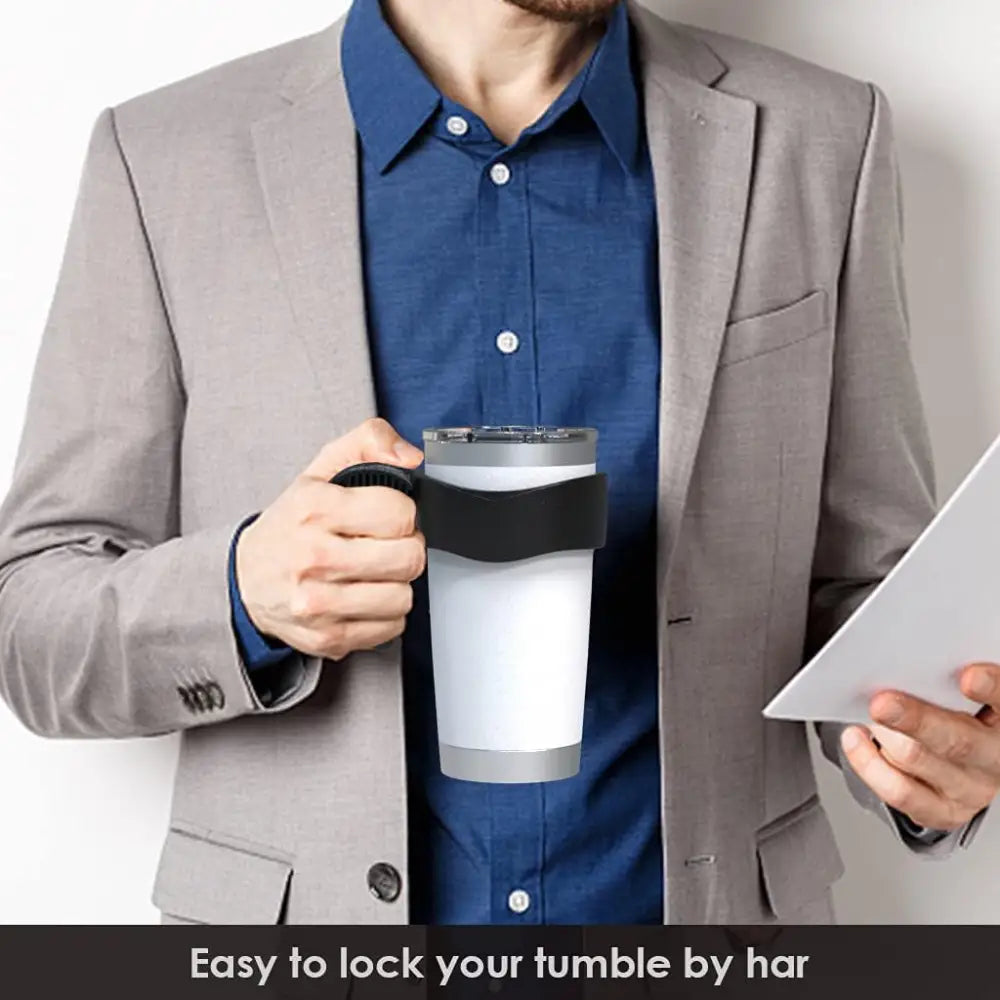 Tumbler handle fits for 20 OZ (Black).