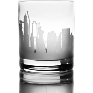 Whiskey Glasses - 10 Oz Tumbler for New York Lovers (Single Glass).